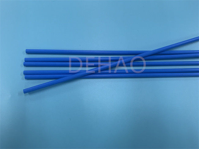Blauwe Maagdelijke PTFE Rod Biocompatibility Non Stick Polytetrafluoroethylene